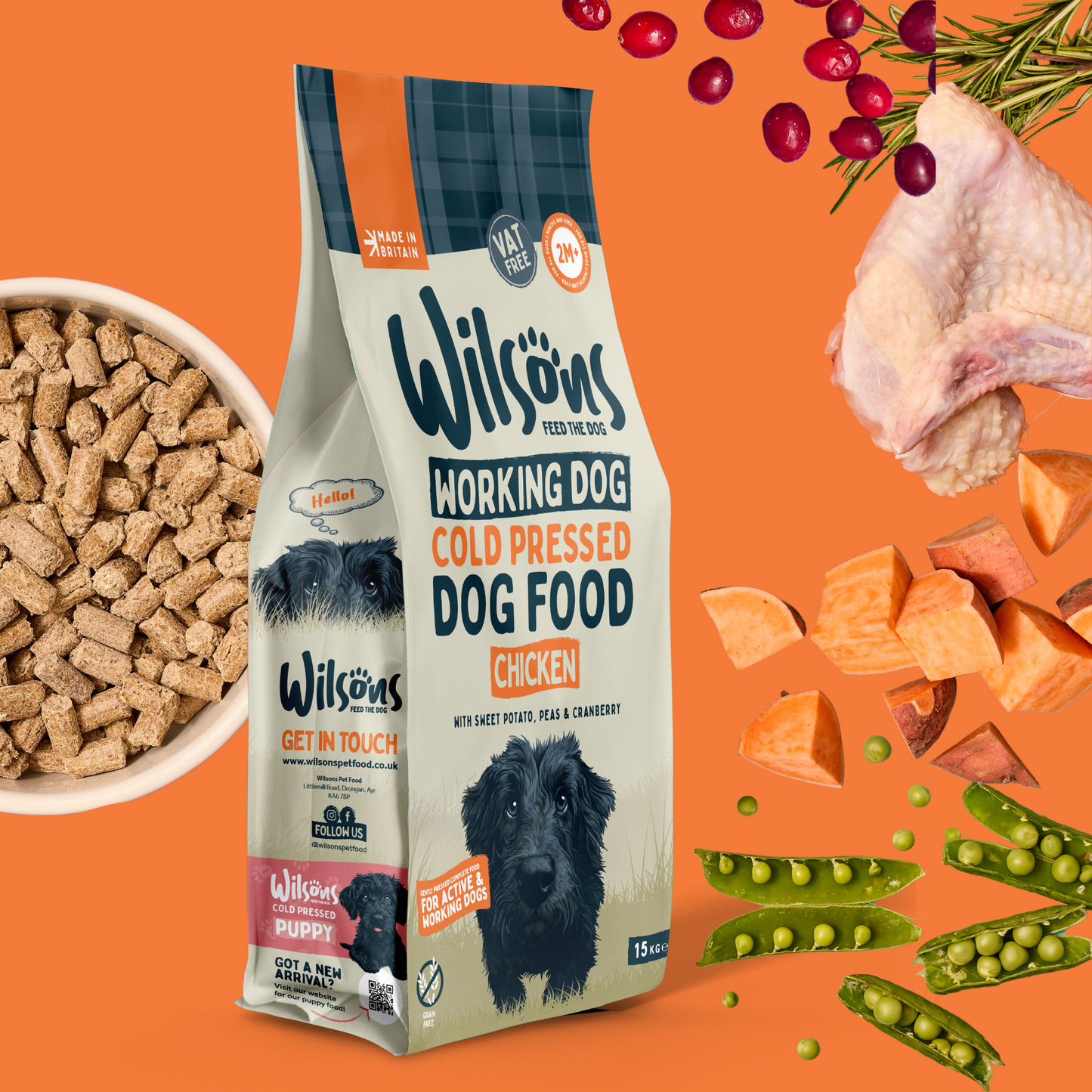 Chicken Cold Pressed Working Dog Food