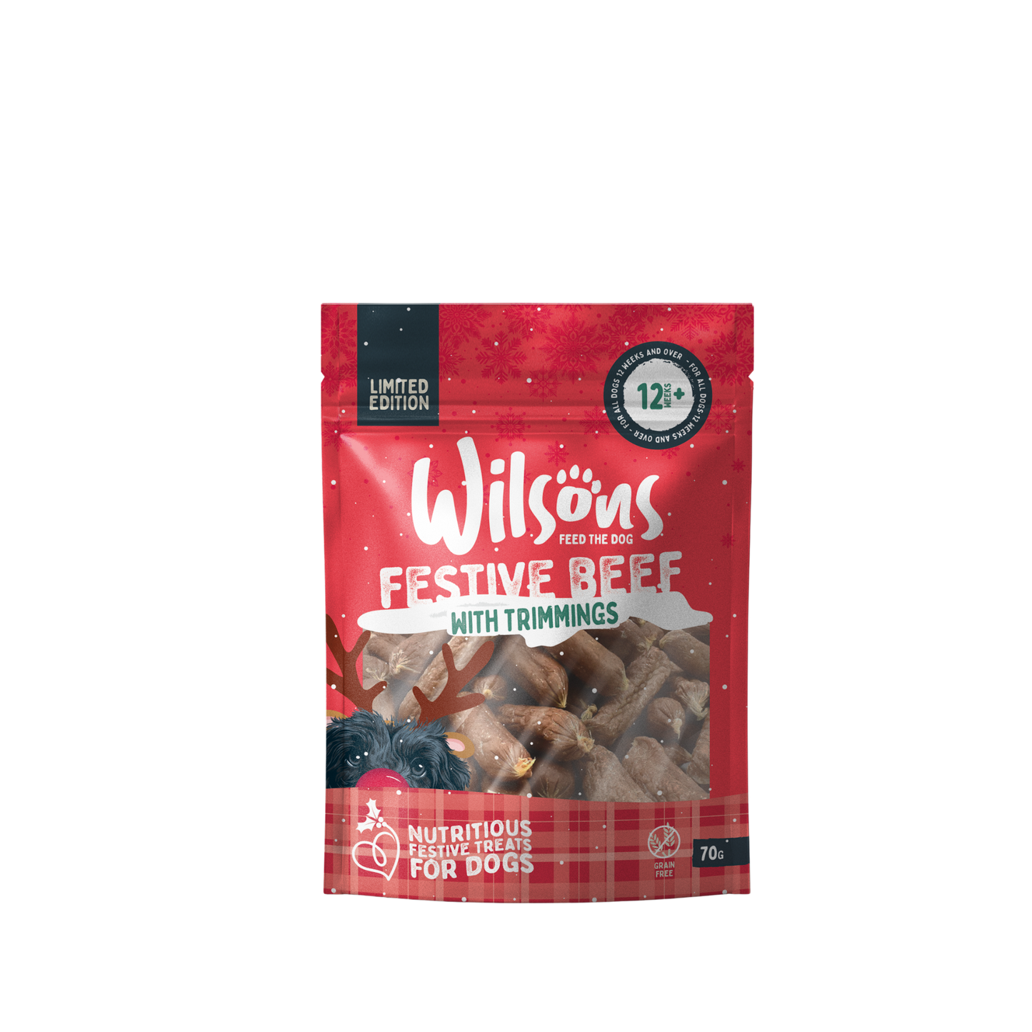 Festive Beef Sausages with Trimmings Dog Treats