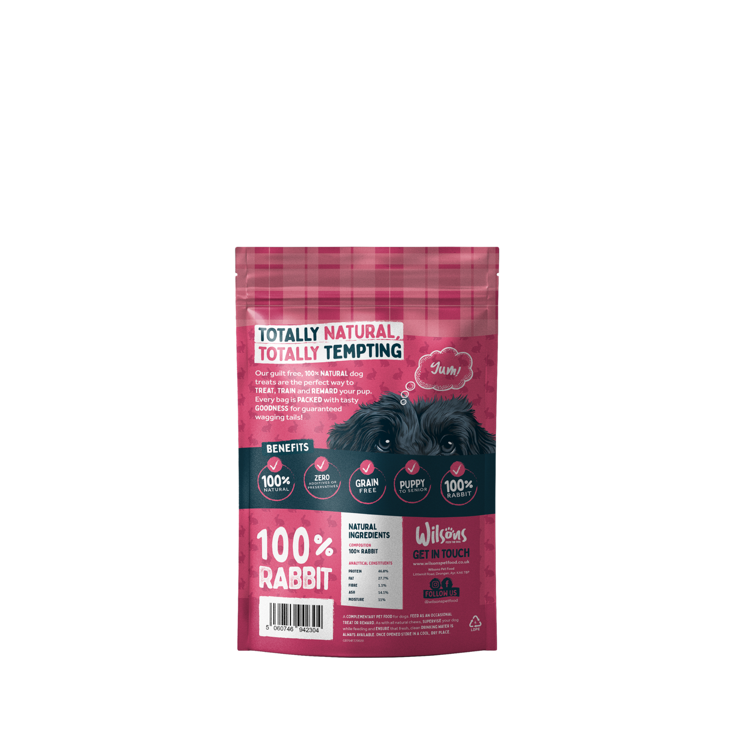 Rabbit Bites Natural Dog Treats