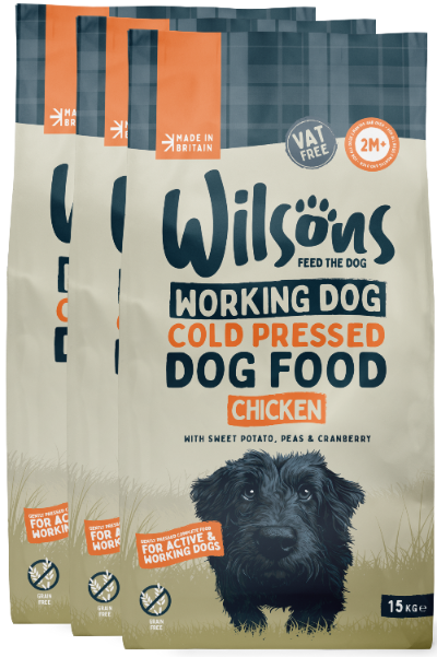 Bundle of 3 pack working dog cold pressed food