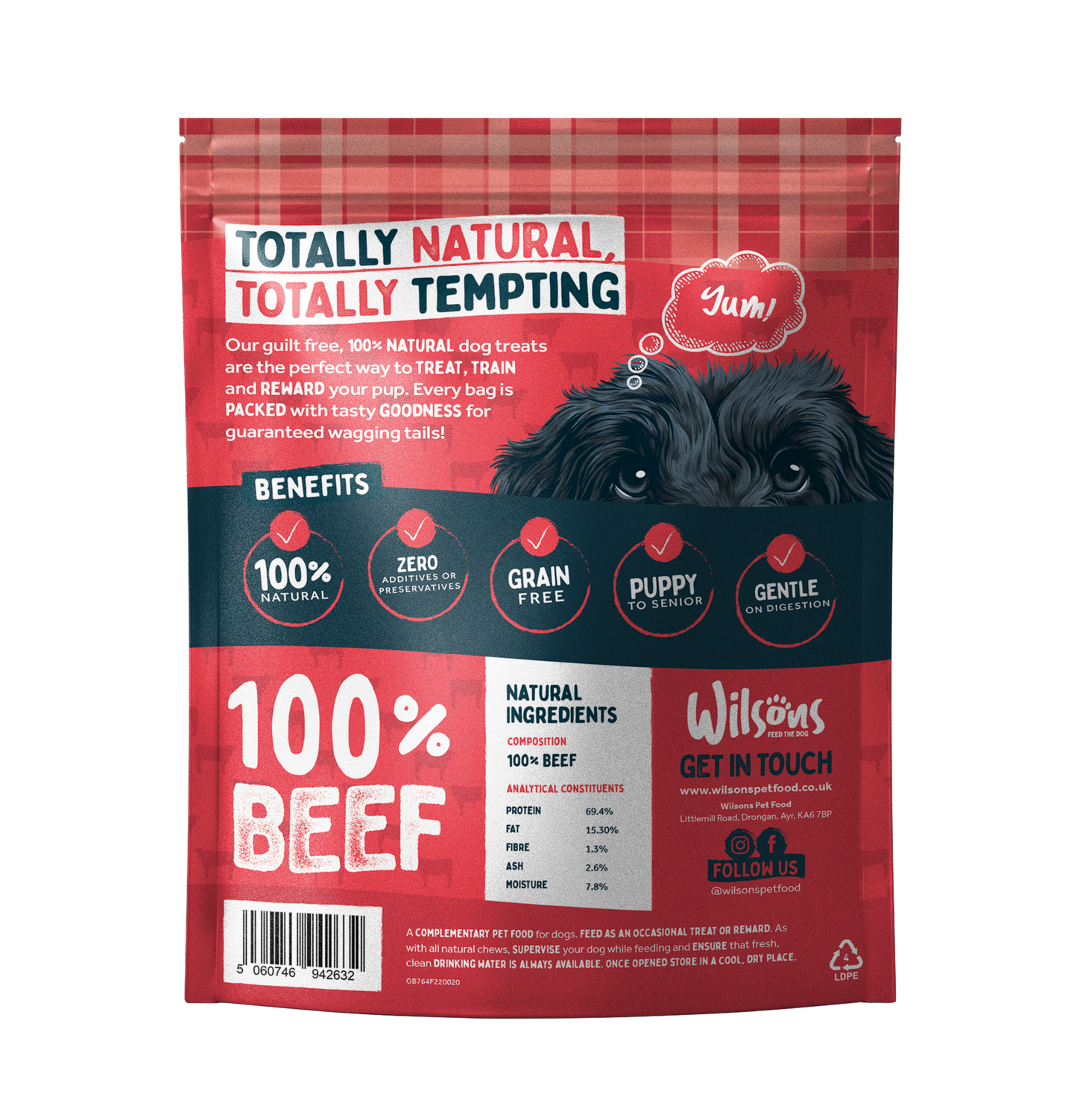 Beef Gullet Natural Dog Treats
