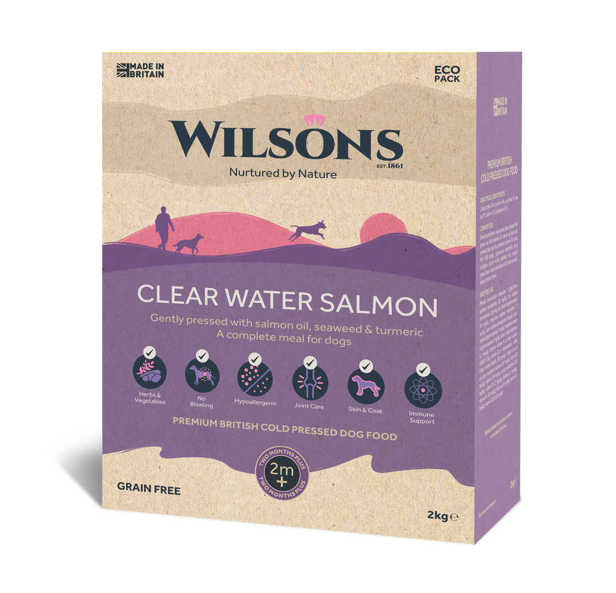 Wilsons Salmon Cold Pressed Dog Food Made in the UK Wilsons Pet Food