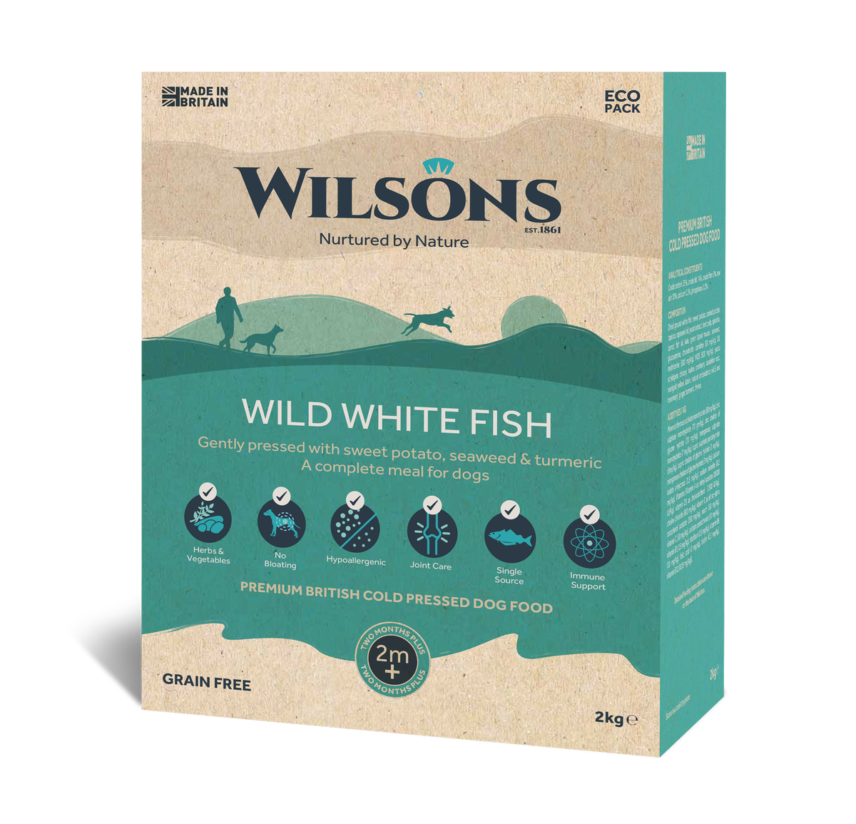 Wild White Fish Premium Cold Pressed Dog Food Made in the UK
