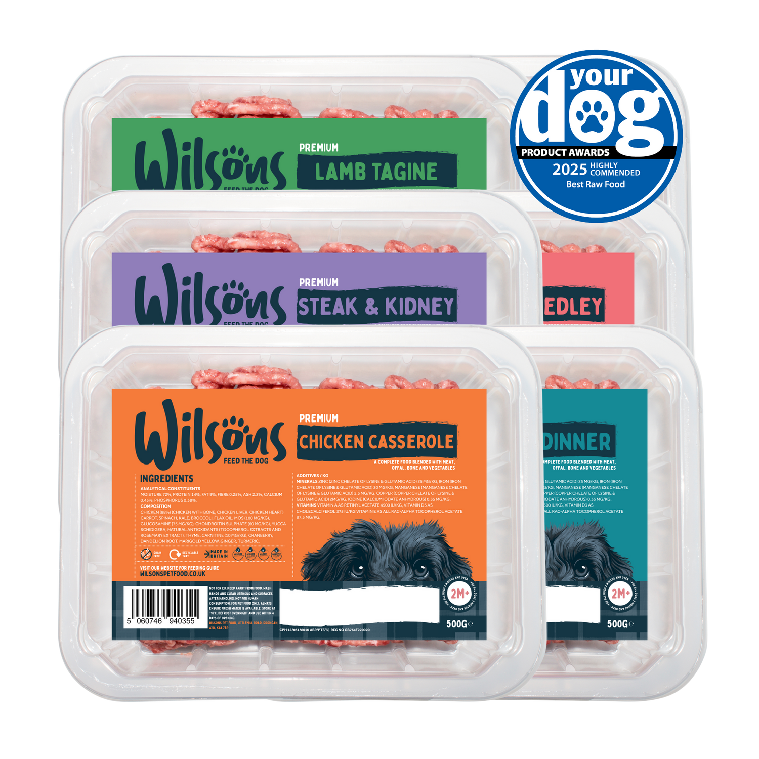 Premium Complete Raw Frozen Dog Food