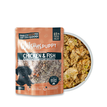 Puppy Chicken and Fish Fresh Dog Food