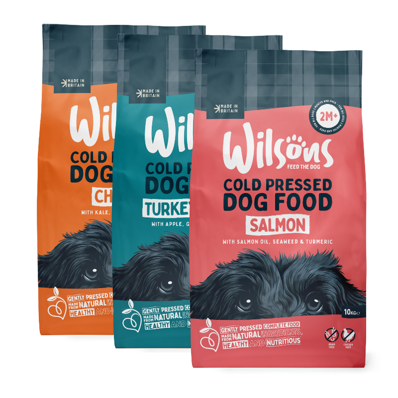Bundle of Premium Cold Pressed Dog Food including Salmon, Turkey & Duck and Chicken