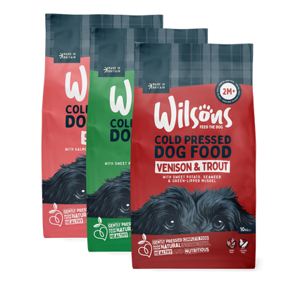 Lamb, Venison & Trout and Salmon Premium Cold Pressed Dog Food Bundle
