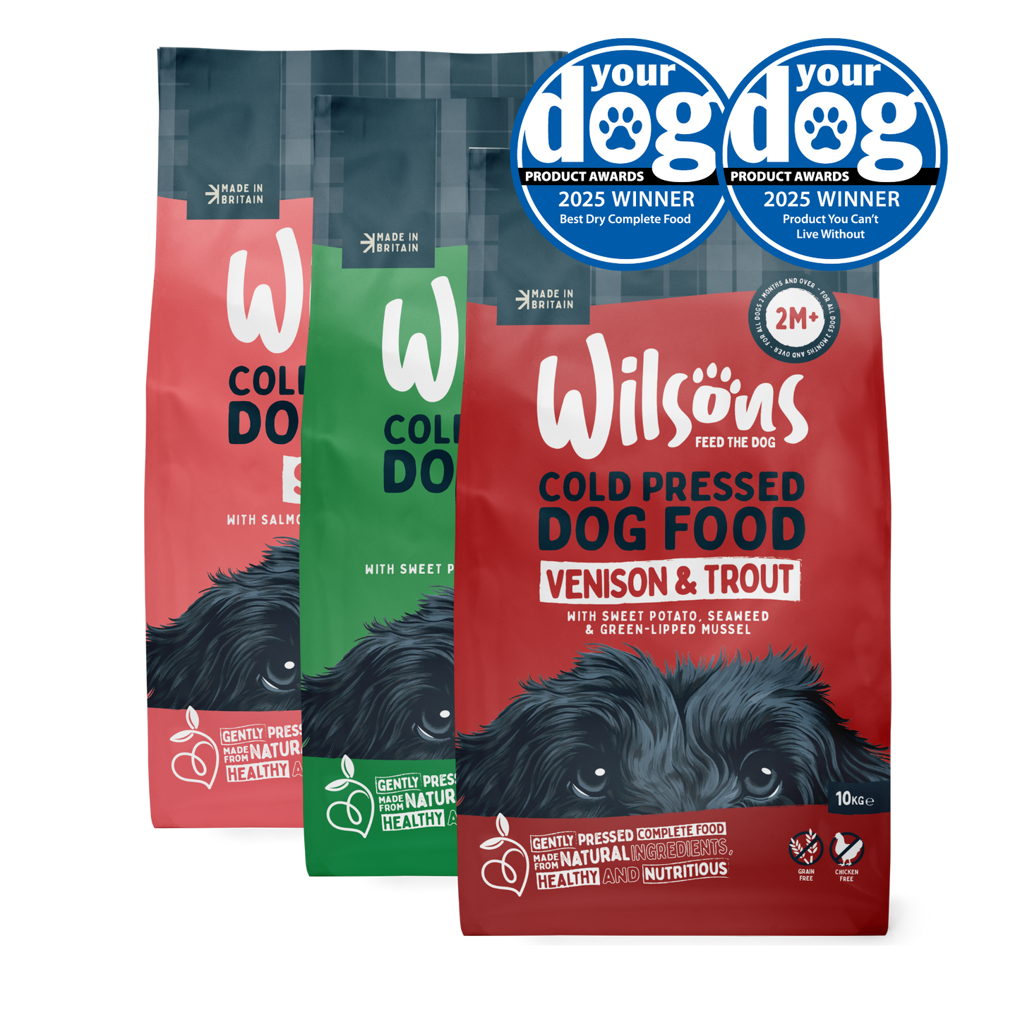 Lamb, Venison & Trout and Salmon Premium Cold Pressed Dog Food Bundle