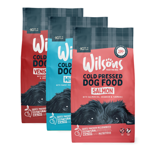 Salmon, Venison & Trout and White Fish Premium Complete Cold Pressed Dog Food Bundle
