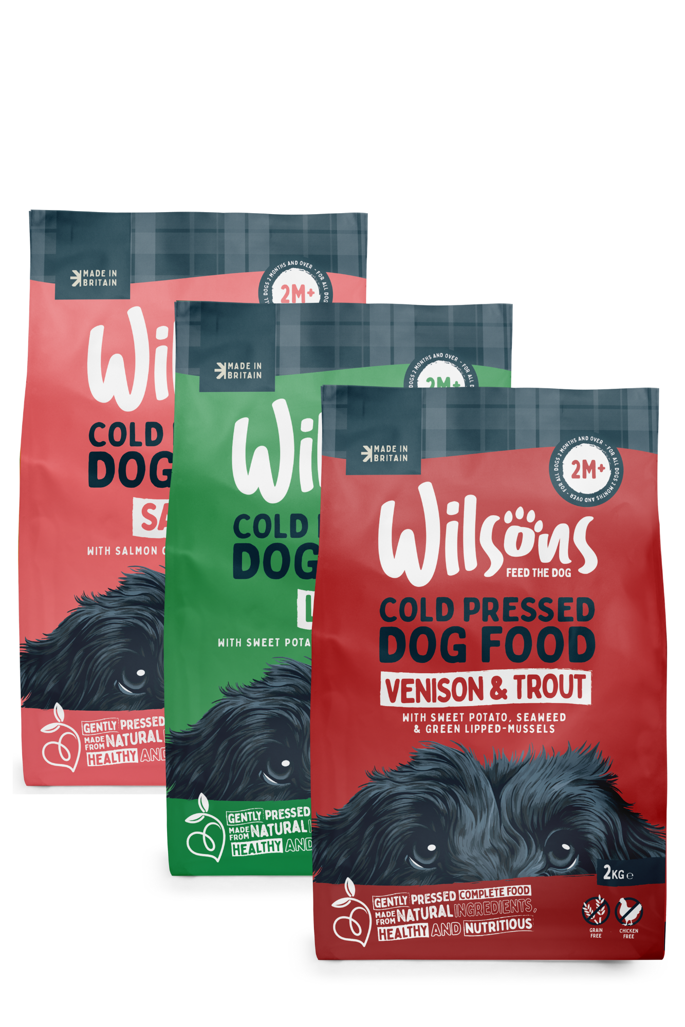 Lamb, Venison & Trout and Salmon Premium Cold Pressed Dog Food Bundle