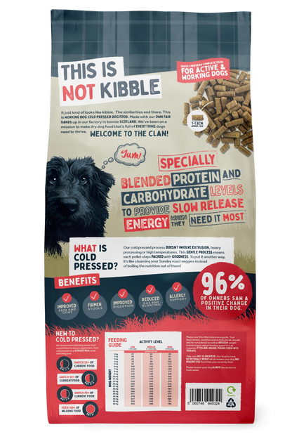 Beef Cold Pressed Working Dog Food