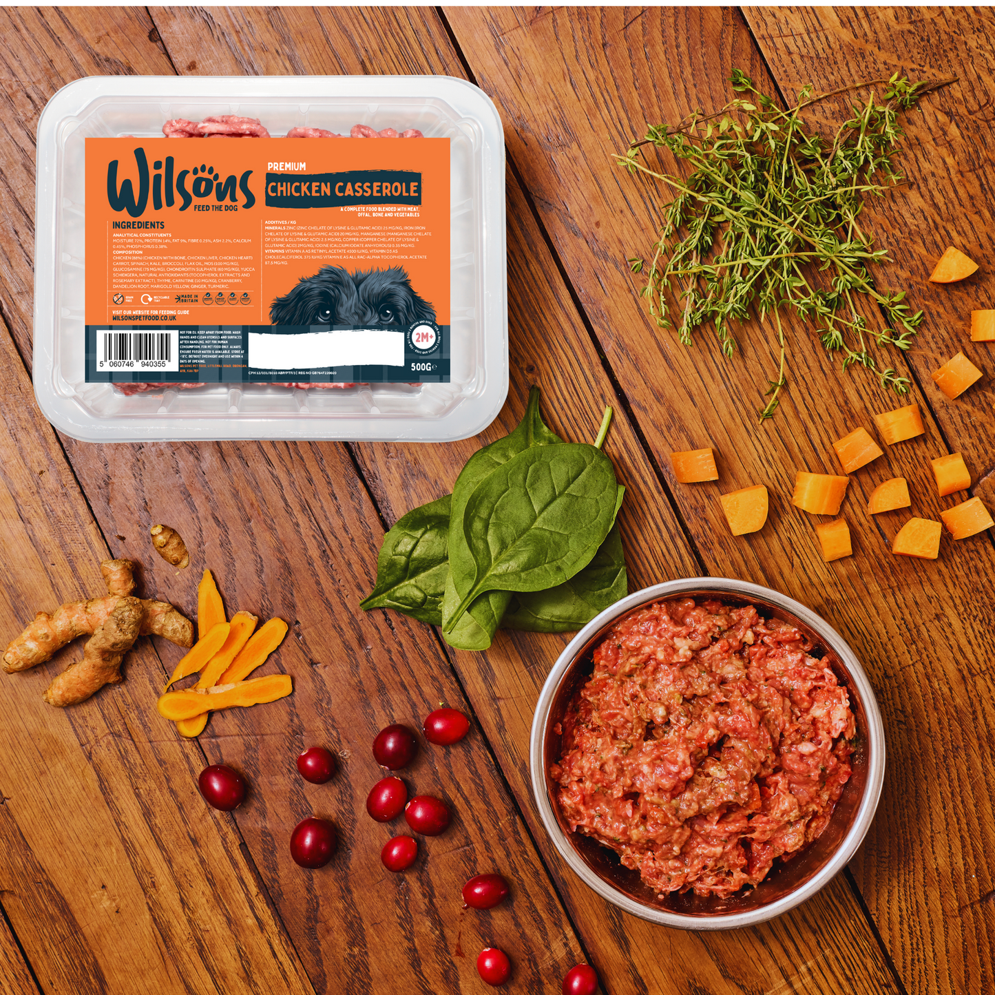 Variety Poultry Premium Complete Raw Frozen Dog Food