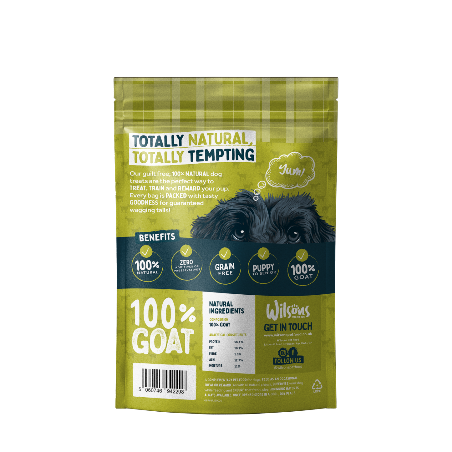 Goat Bites Natural Dog Treats