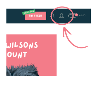 How to enter the Wilsons account page on the website