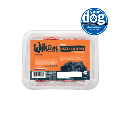 Chicken Casserole Premium Complete Raw Frozen Dog Food