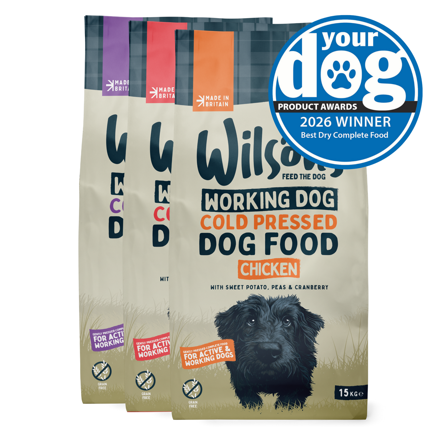Variety Cold Pressed Working Dog Food Bundle